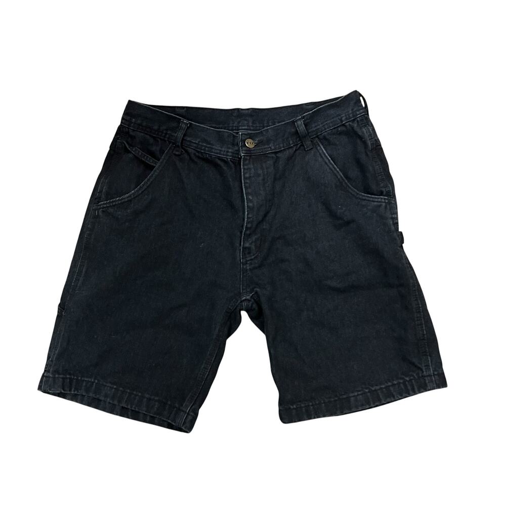 Vintage Y2K Key Denim Jean Utility cargo painter black men’s shorts sz 34
